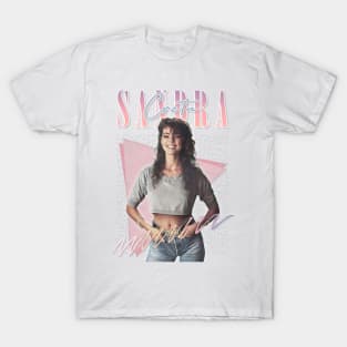 Sandra Cretu - 80s Retro Fan Art Design T-Shirt